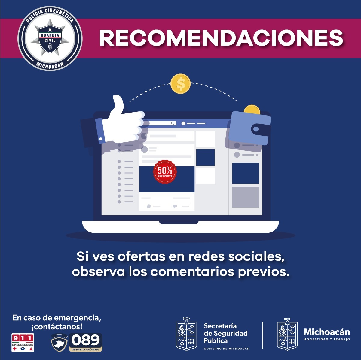 Policía Cibernética de la SSP emite recomendaciones para evitar ser víctima de fraude
