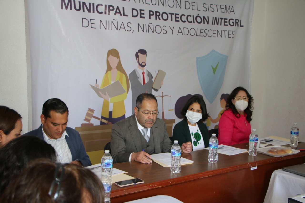 José Luis Téllez y Graciela Guzmán asistieron a la Segunda Reunión Ordinaria del Sistema Municipal de Protección Integral de Niñas, Niños y Adolescentes del Municipio de Hidalgo