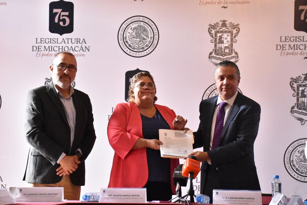 Presenta SFA Presupuesto 2023 al Congreso del Estado