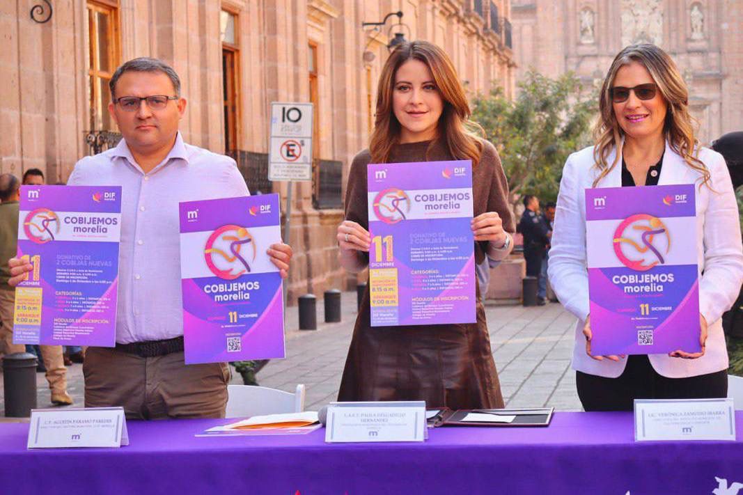 Anuncia DIF Morelia la 5ta Carrera Atlética Cobijemos Morelia