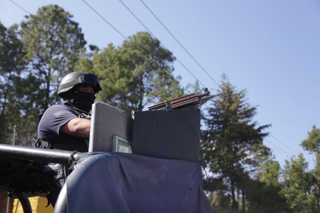 Guardia Civil monta operativo para desactivar vandalismo en Meseta Purépecha