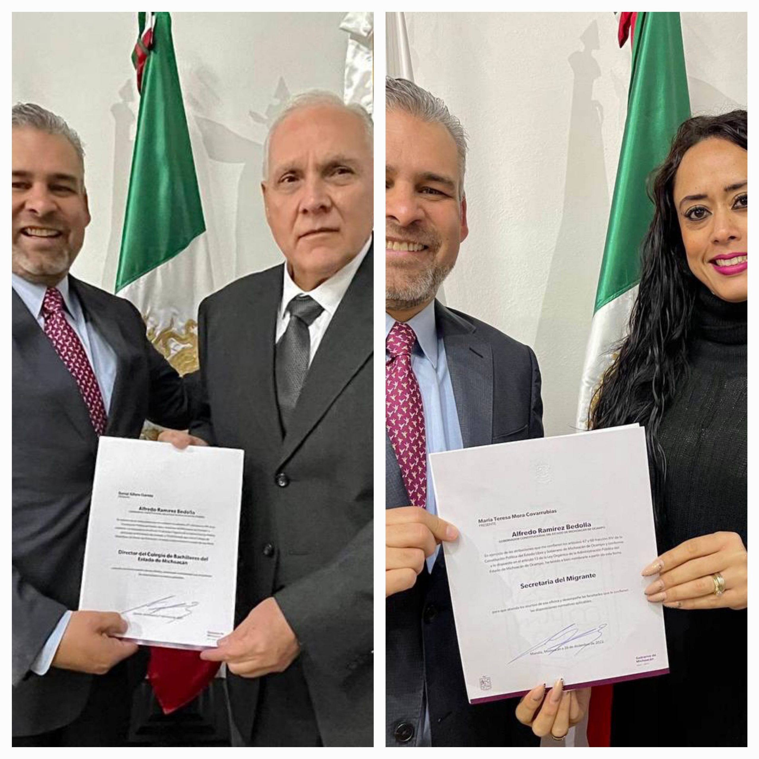 Entrega Bedolla nombramientos a titulares de Semigrante y Cobaem.