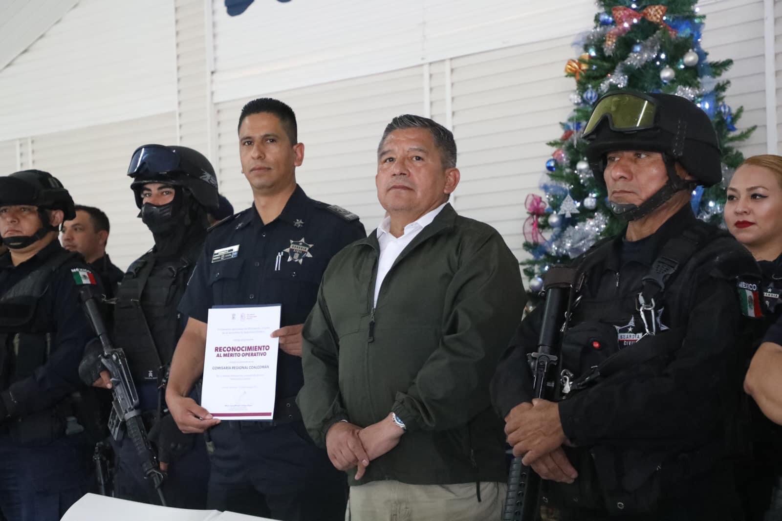 Comisarias de Coalcomán y Zamora, dignas de reconocerse con el Mérito Operativo: Secretario de SP