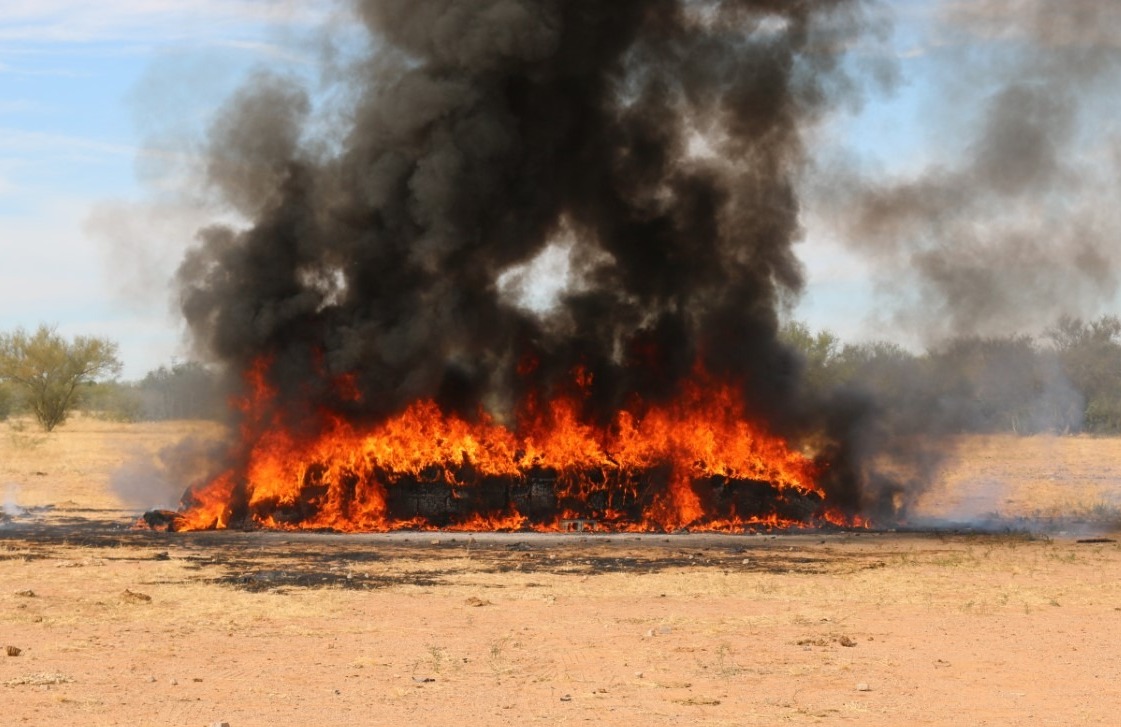 FGR INCINERA MÁS DE CUATRO MILLONES DE PASTILLAS DE FENTANILO Y MÁS DE TRES TONELADAS Y MEDIA DE NARCÓTICOS.