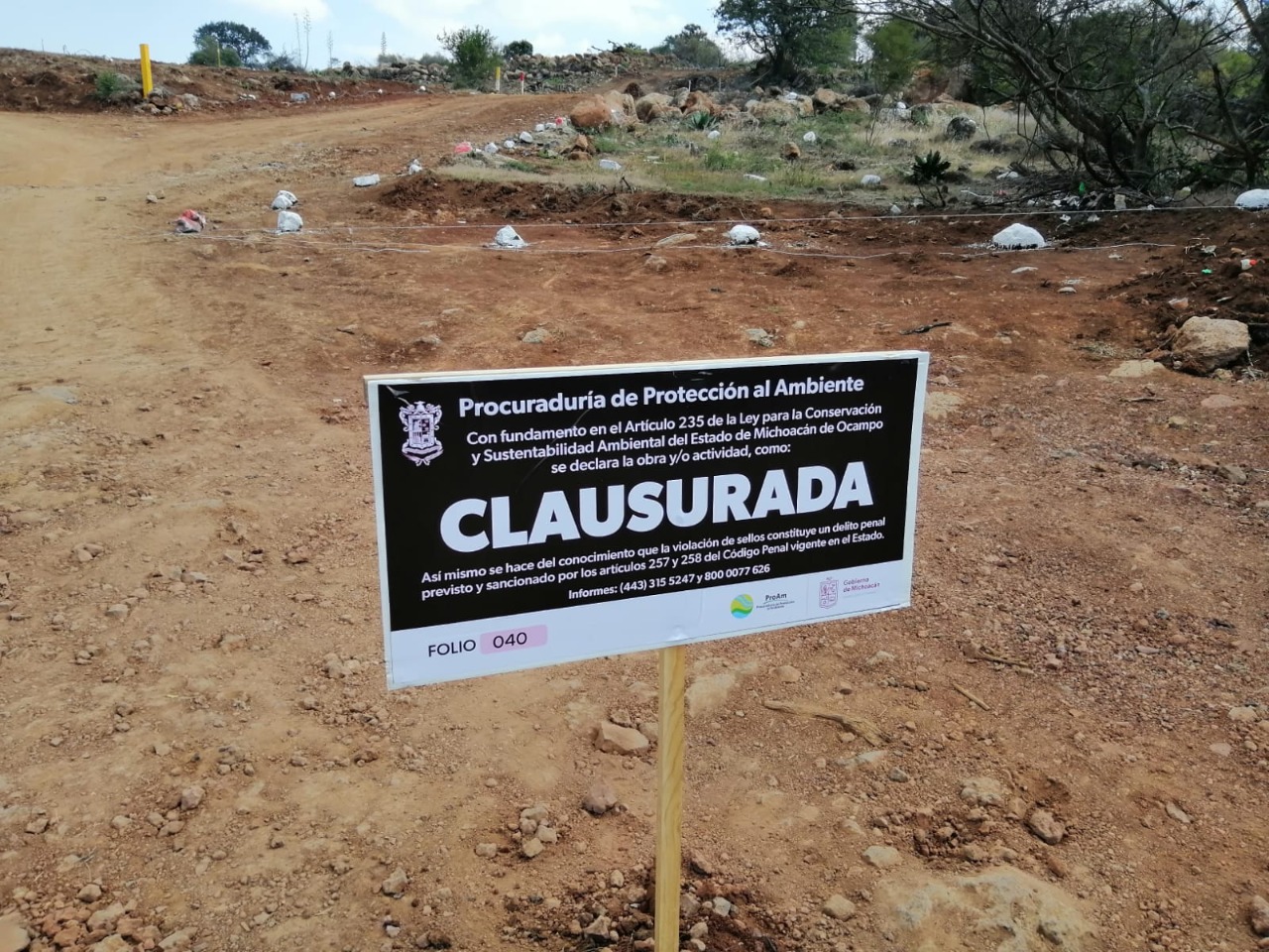 Clausura Proam fraccionamiento en Morelia.