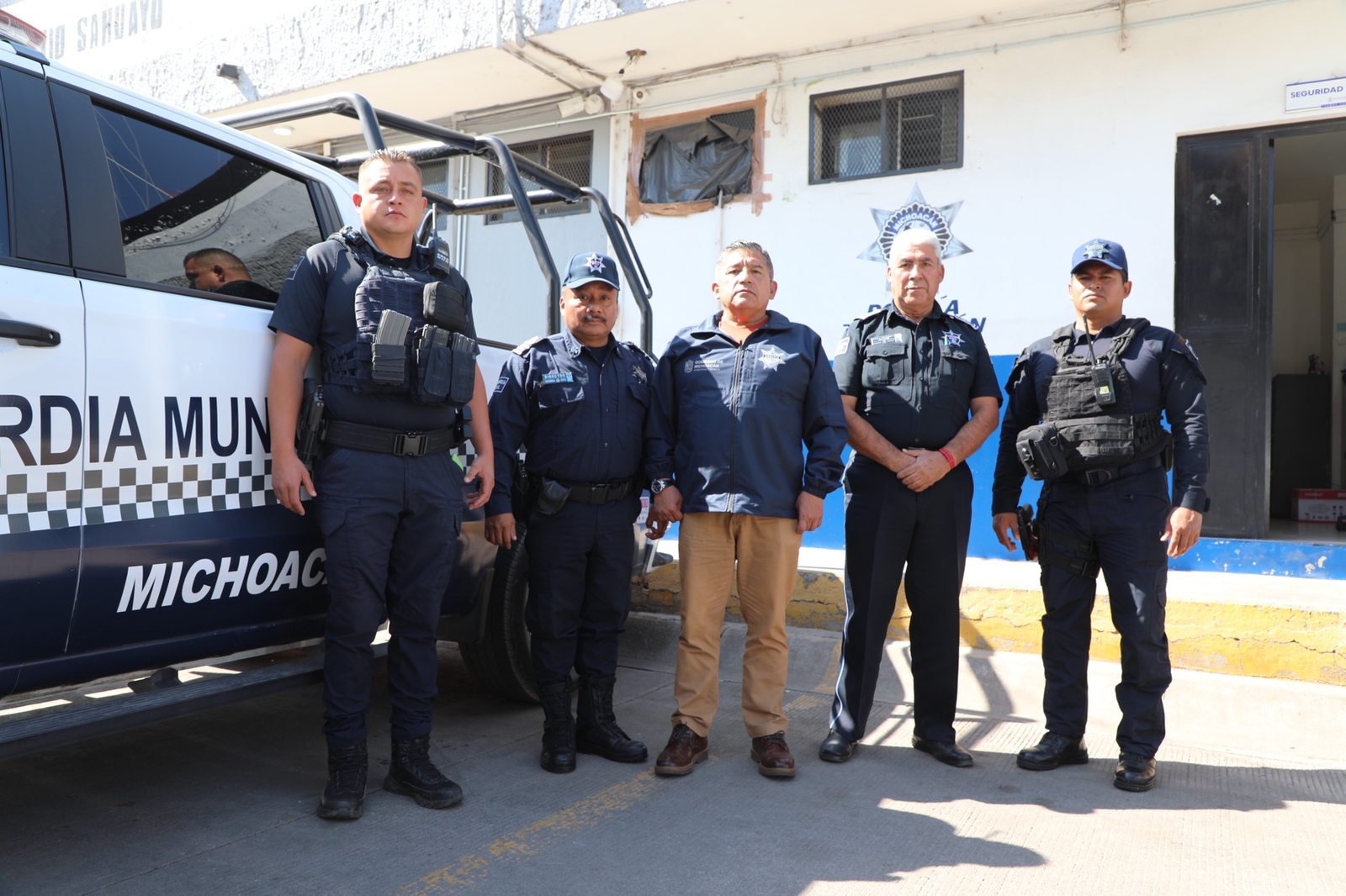 Secretario de SP continúa con labores de blindaje y protección en Sahuayo
