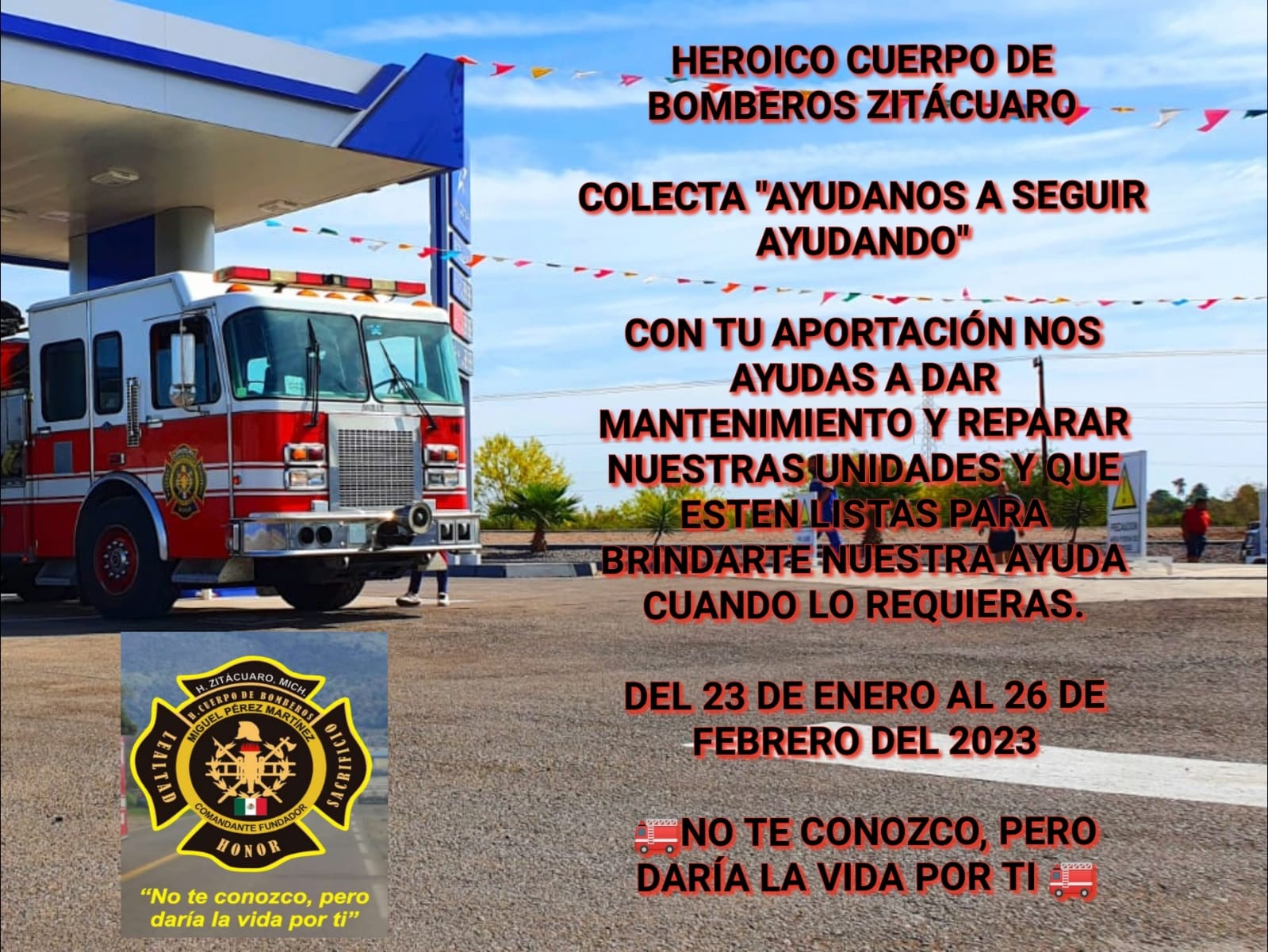 Zitacuarense radicado en Fresno California dio apertura a la Colecta Anual 2023 de Bomberos Zitácuaro