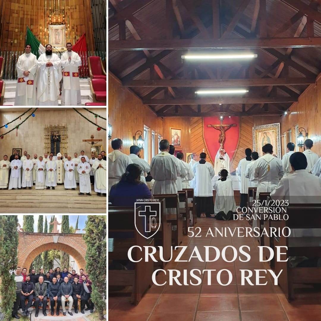 La Sociedad Clerical de Vida Apostólica Cruzados de Cristo Rey celebra 52 años de fundación