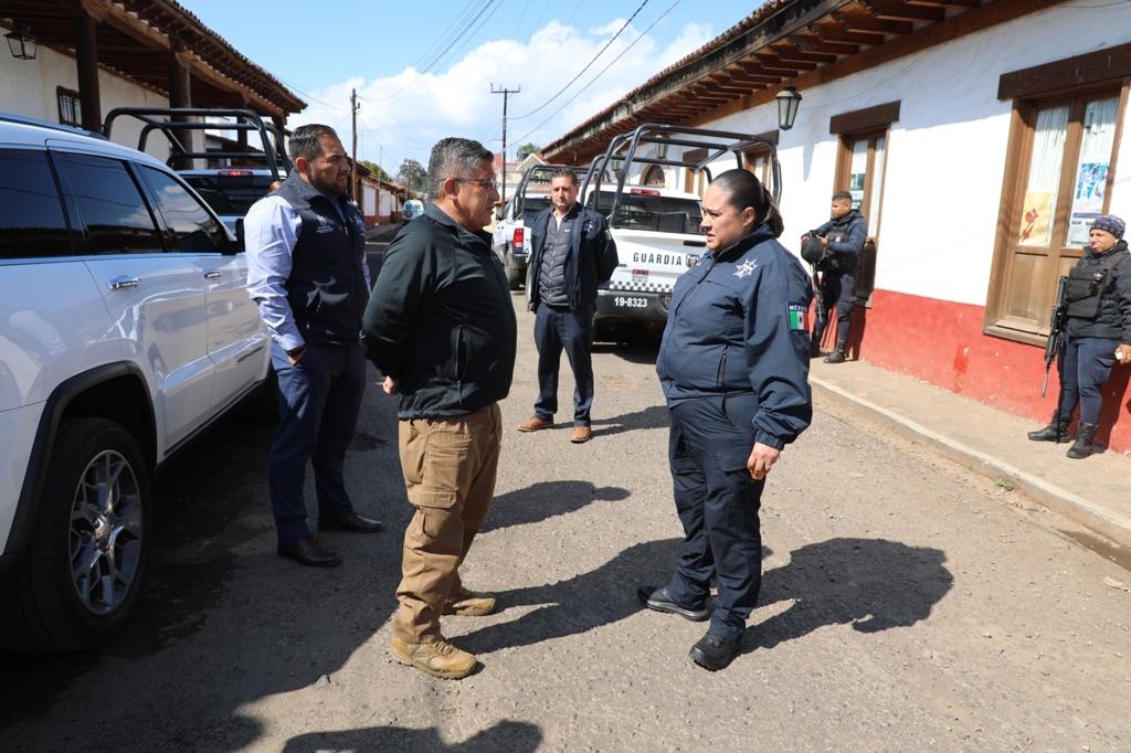 Secretario de SP supervisa esquemas de seguridad, en Tacámbaro y Pátzcuaro