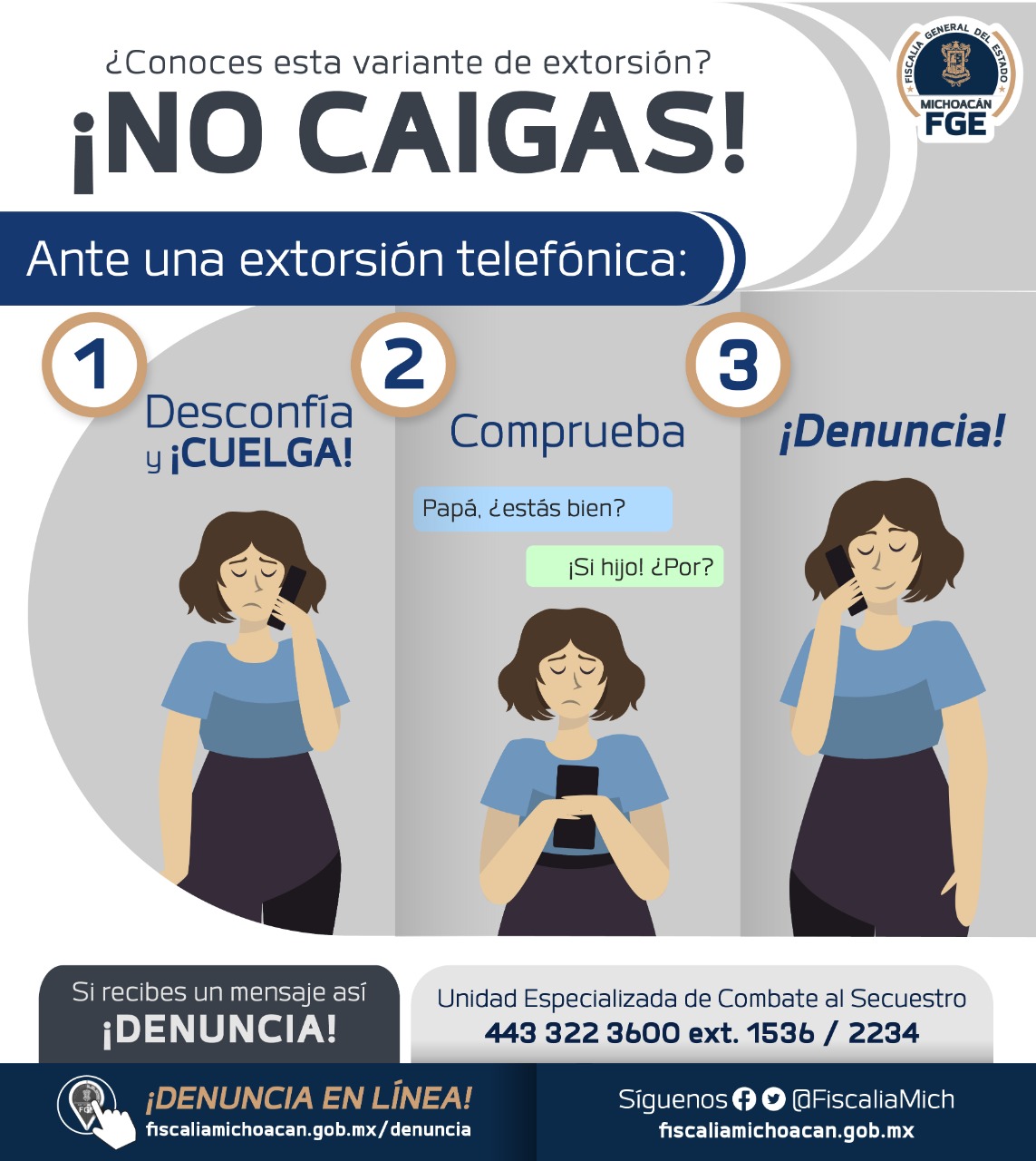 En 2022, UECS localizó a 310 víctimas de secuestro virtual, en el estado.