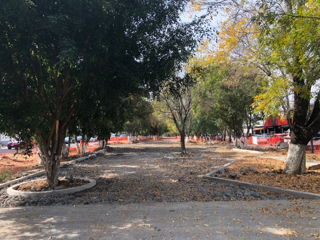 Avanza construcción del Parque Lineal en Boulevard García de León.