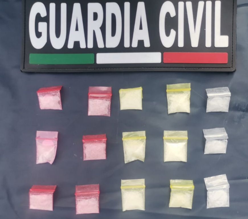 Guardia Civil detiene a 9 personas decomisa 90 envoltorios con droga; en distintos hechos