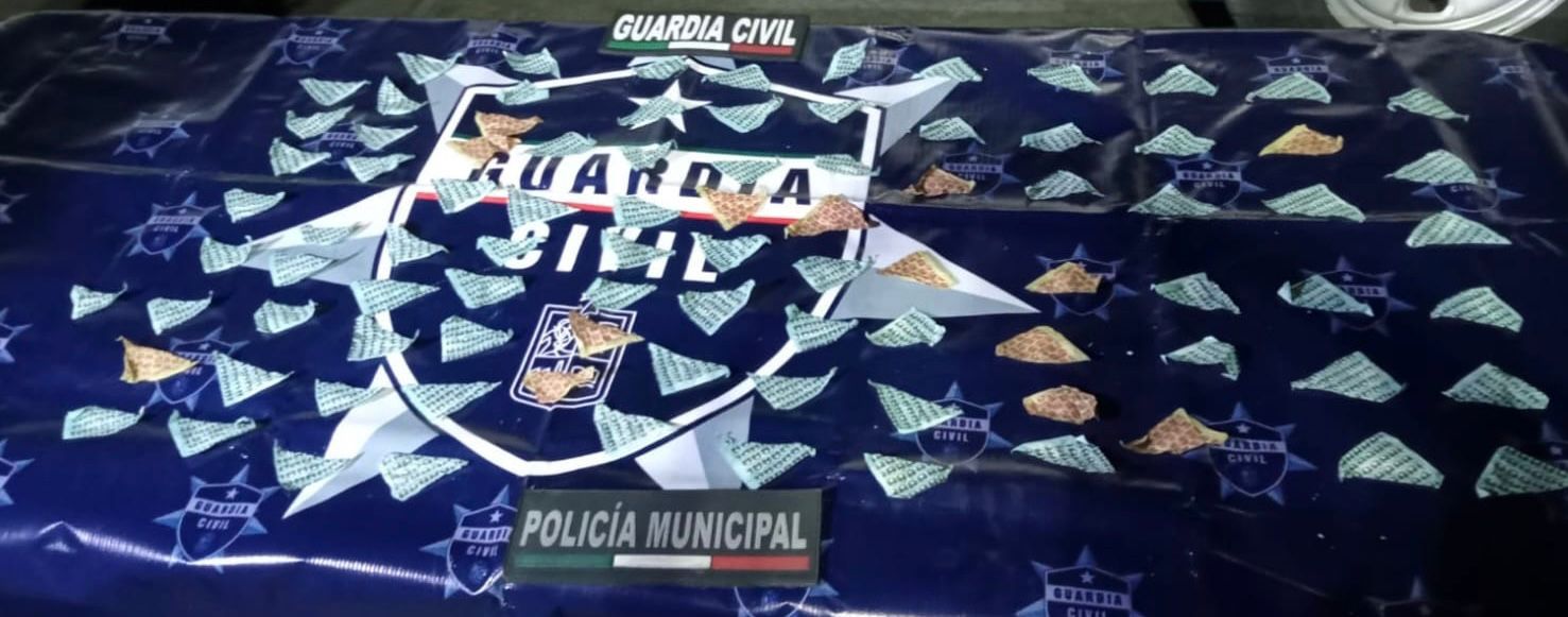 En Jacona, GC asegura a joven en posesión de 93 dosis de droga