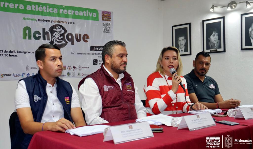 Anuncia Zoológico de Morelia carrera atlética a favor del achoque