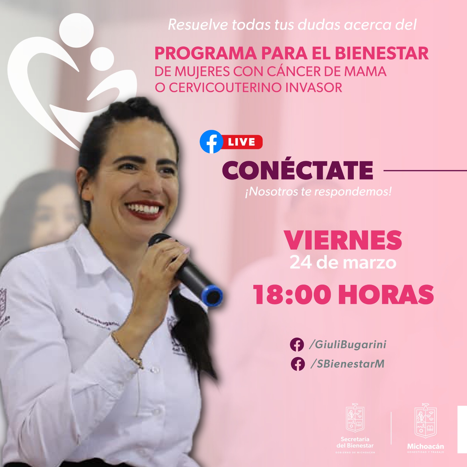 Atenderán dudas de manera virtual sobre el programa de mujeres con cáncer.