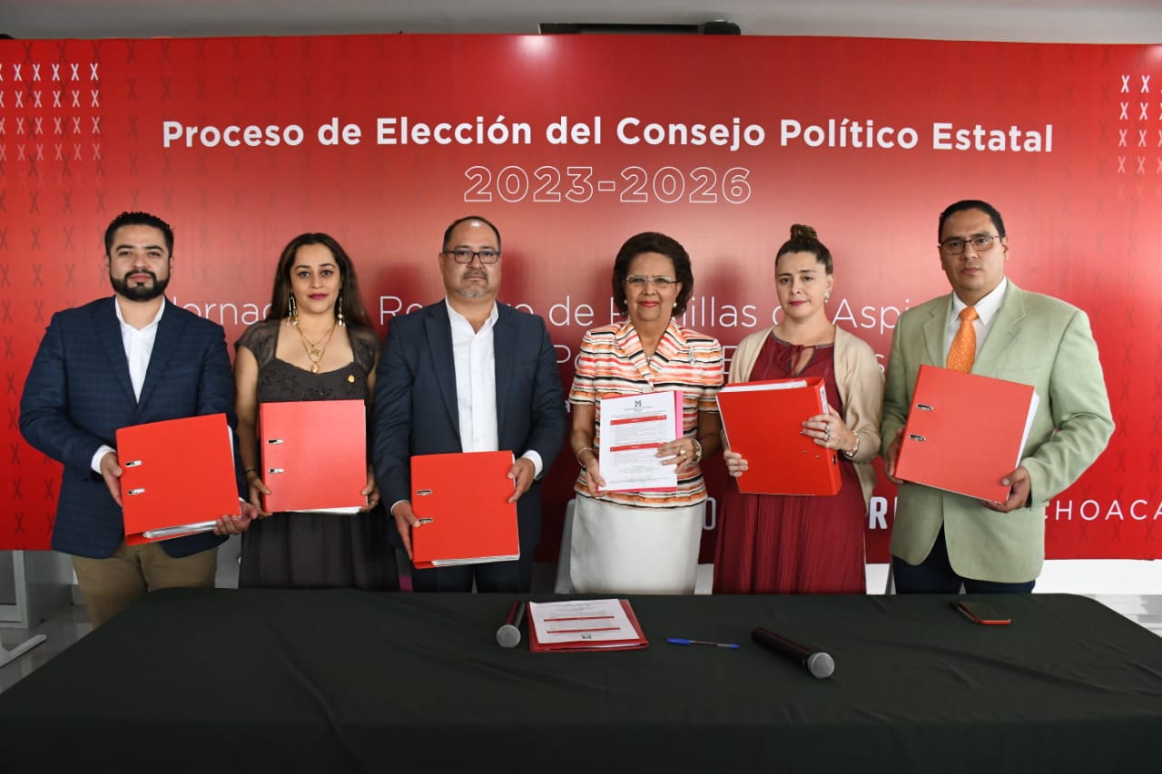 Planilla única se registra al Consejo Político Estatal del PRI Michoacán