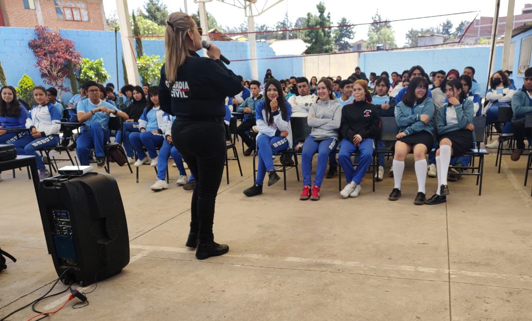 En Hidalgo, Guardia Civil imparte taller para la prevención de delitos a alumnos