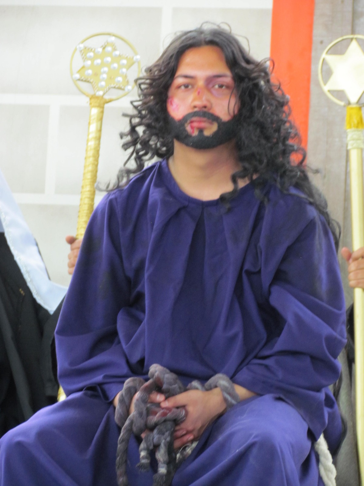 Esteban Barrera Cruz representó a Jesús en la parroquia del Rosario