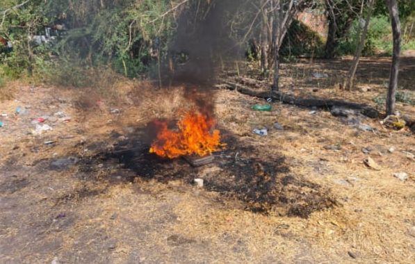 Guardia Civil localiza y destruye un punto de vigilancia, en Múgica