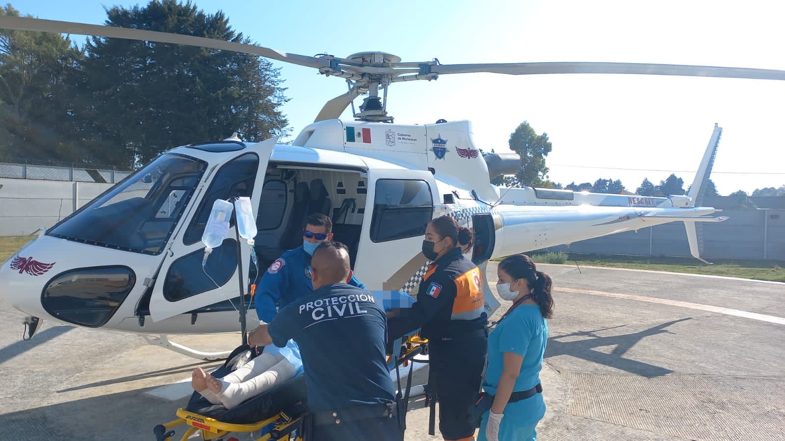 SSP traslada de emergencia a paciente con complicaciones en su embarazo