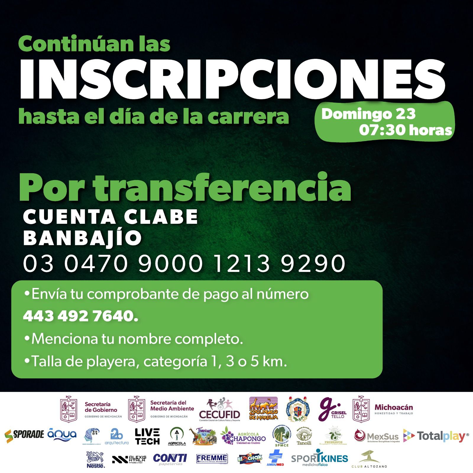 Aún quedan lugares para la carrera por el achoque en el Zoo de Morelia