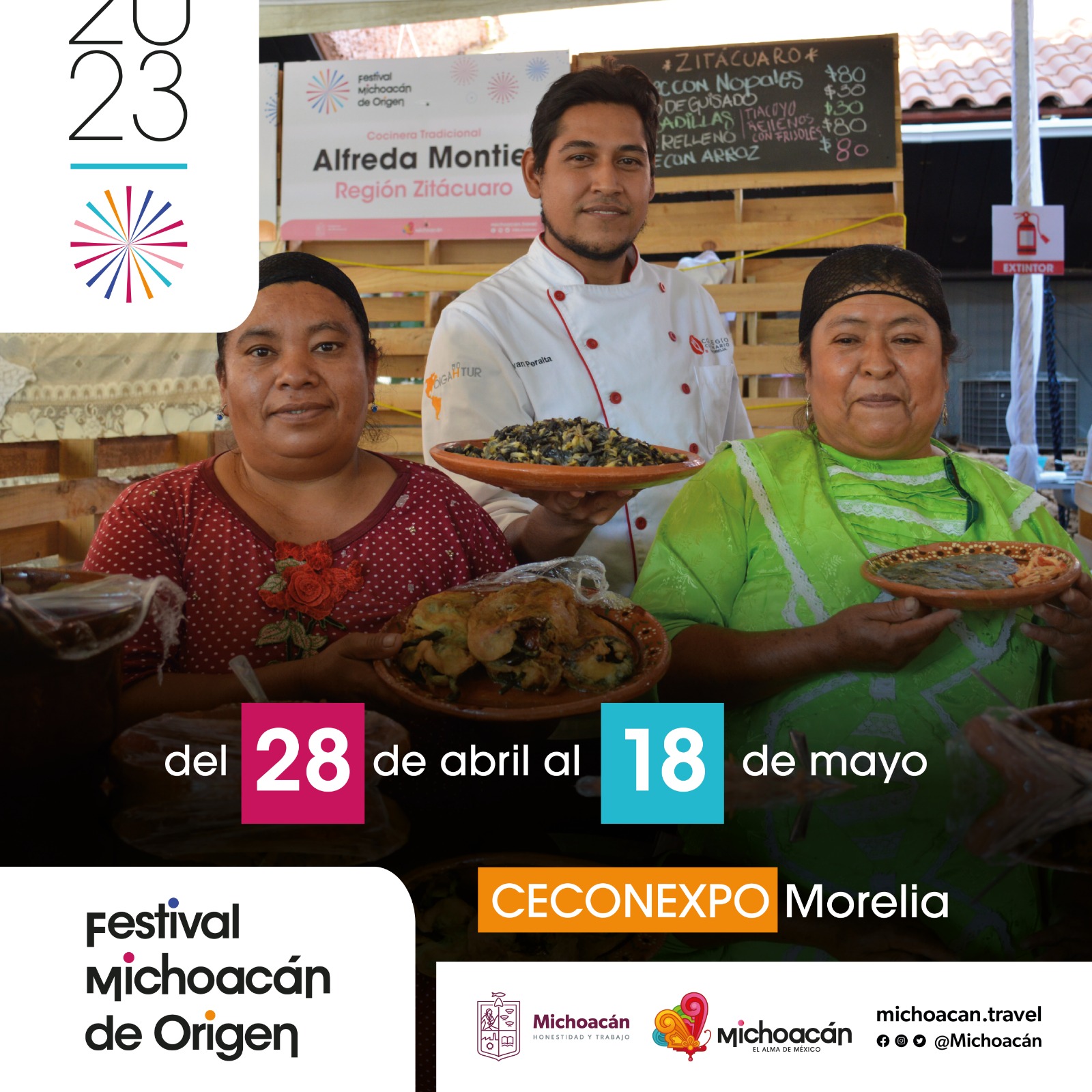Ofrecerá Festival Michoacán de Origen más de 200 platillos de cocina tradicional.