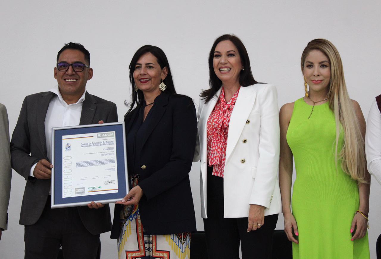 CONALEP Michoacán consolida su excelencia educativa con Certificación: Belinda Hurtado.