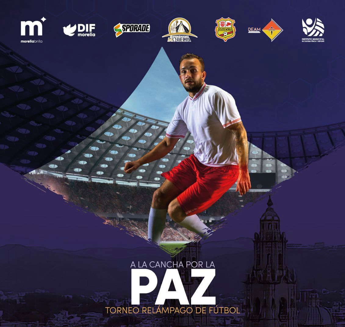 Contará Torneo «A la Cancha por la Paz» con 40 equipos