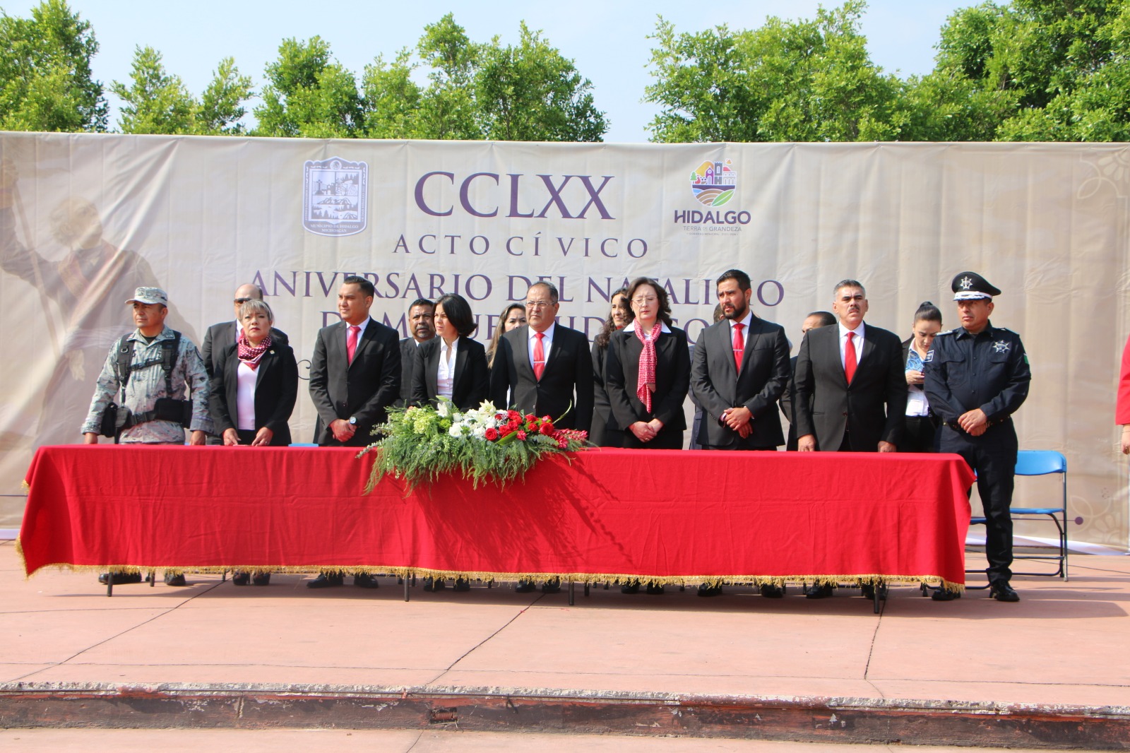 José Luis Téllez presidió acto conmemorativo por el CCLXX Aniversario del Natalicio de Miguel Hidalgo y Costilla “Padre de la Patria”