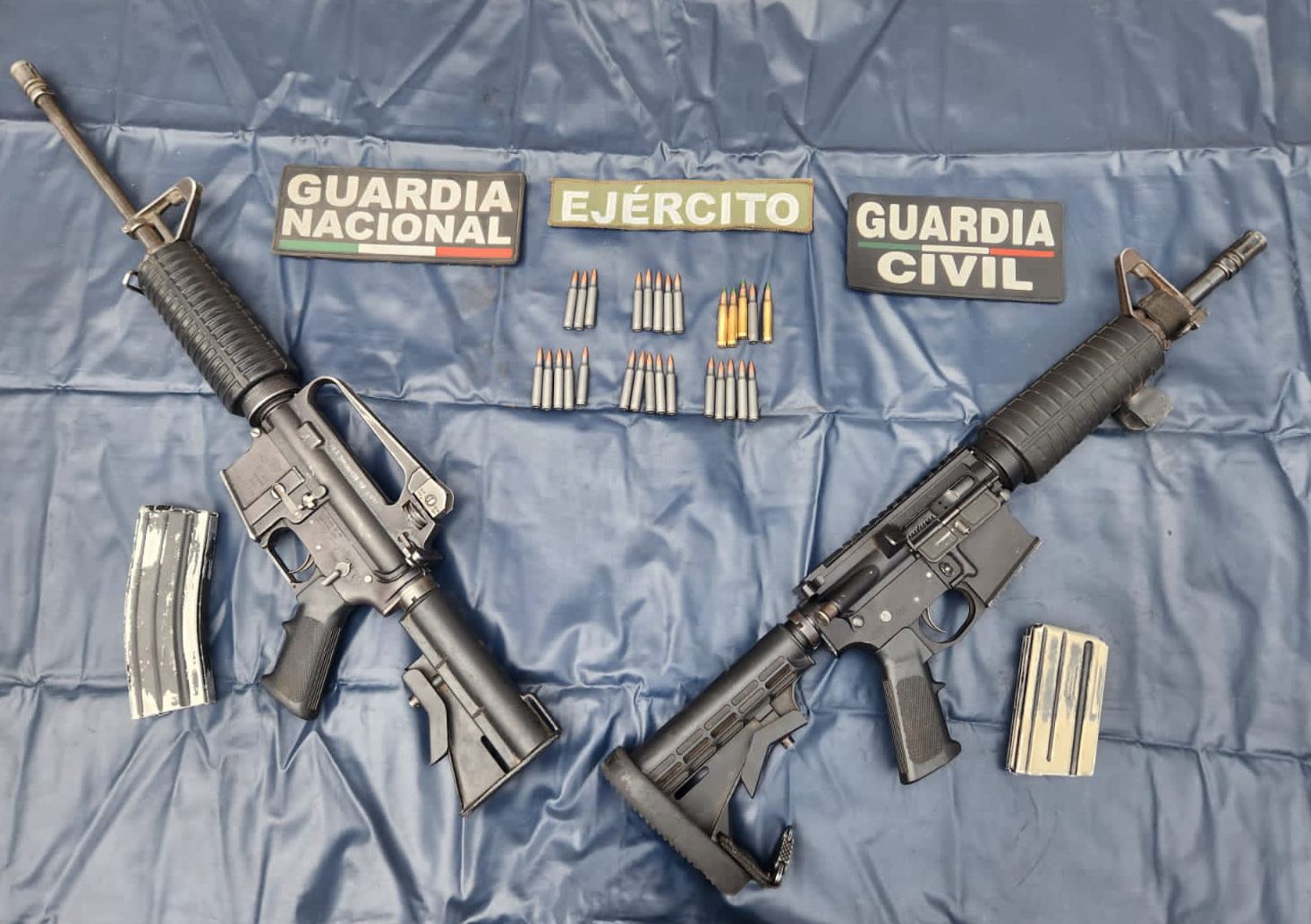 En Uruapan, GC detiene a dos con armas y vehículo robado