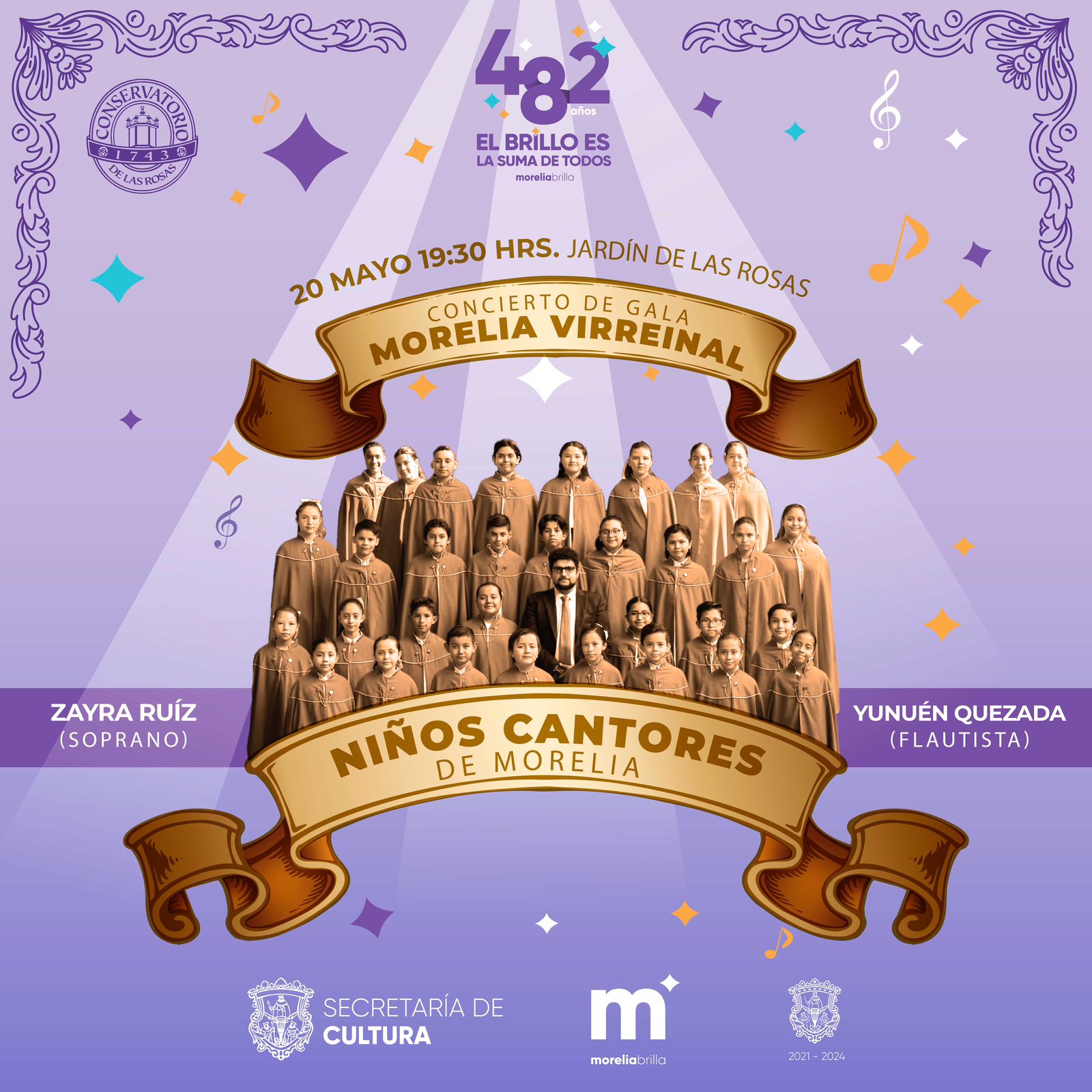Con concierto en el Jardín de las Rosas, Morelia vivirá experiencia virreinal