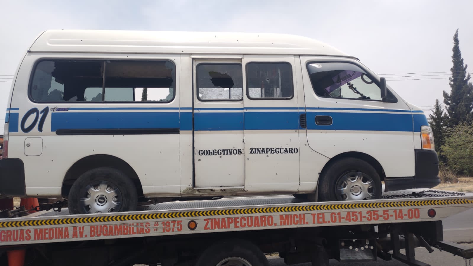 Al menos tres vehículos fueron atacados a balazos por sujetos armados