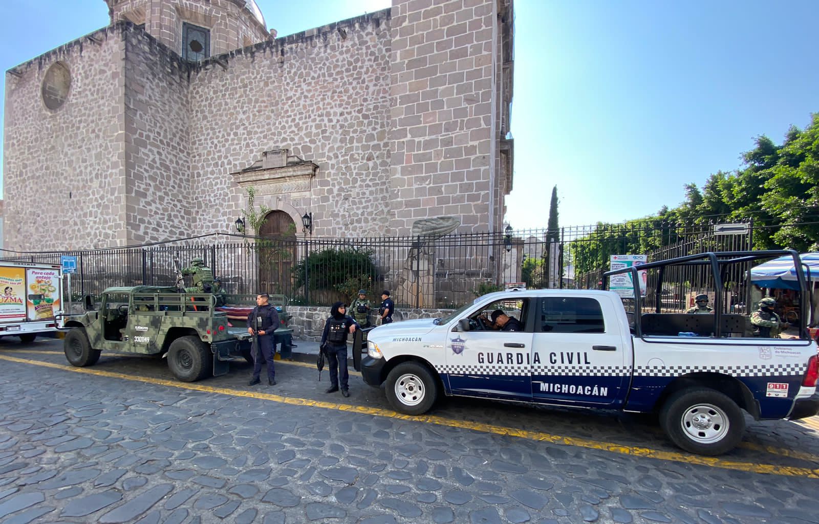 SSP y Sedena continúan dispositivo de seguridad en Cuitzeo