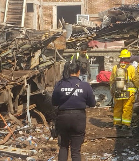 Resultó lesionado un hombre de 65 años, al explotar un contenedor de pintura