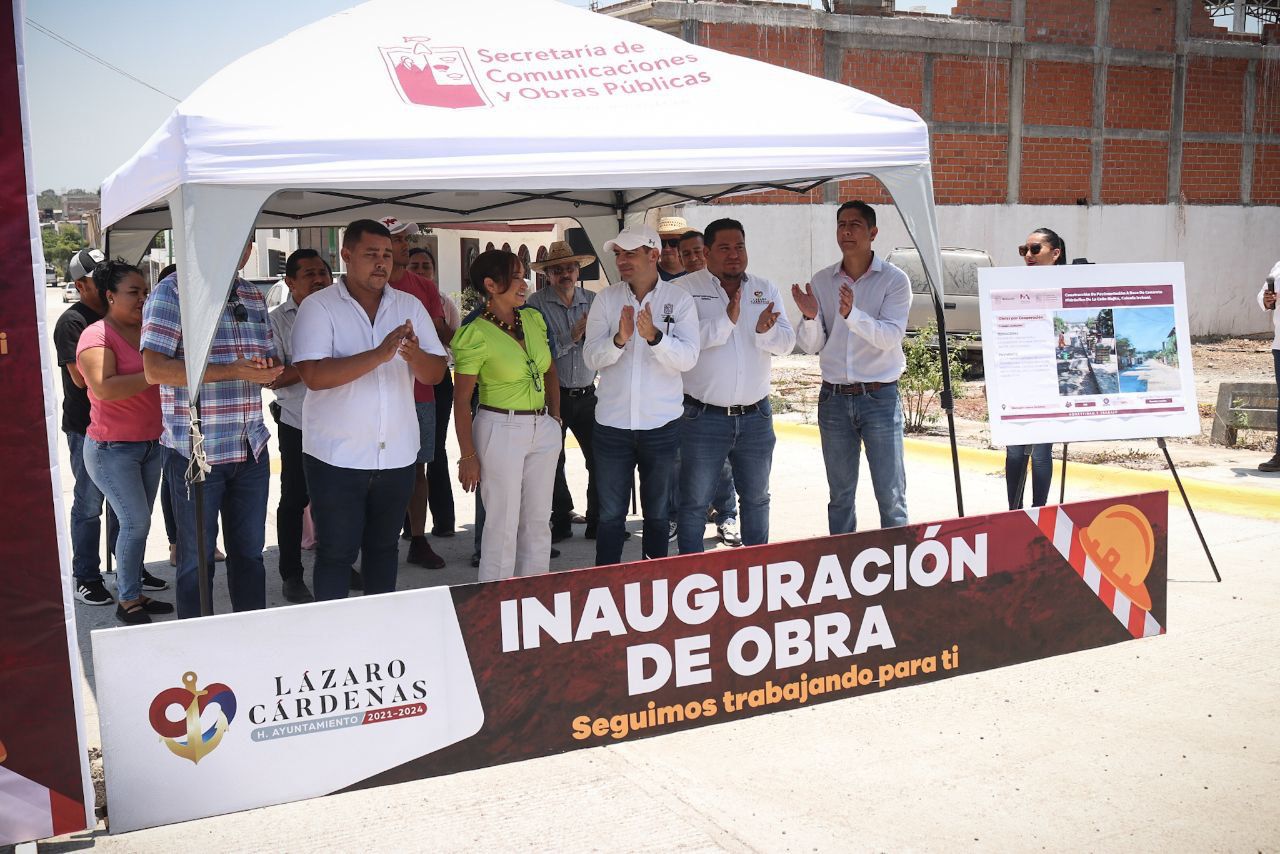 SCOP entrega nuevas vialidades en Lázaro Cárdenas con inversión de 13.7 mdp