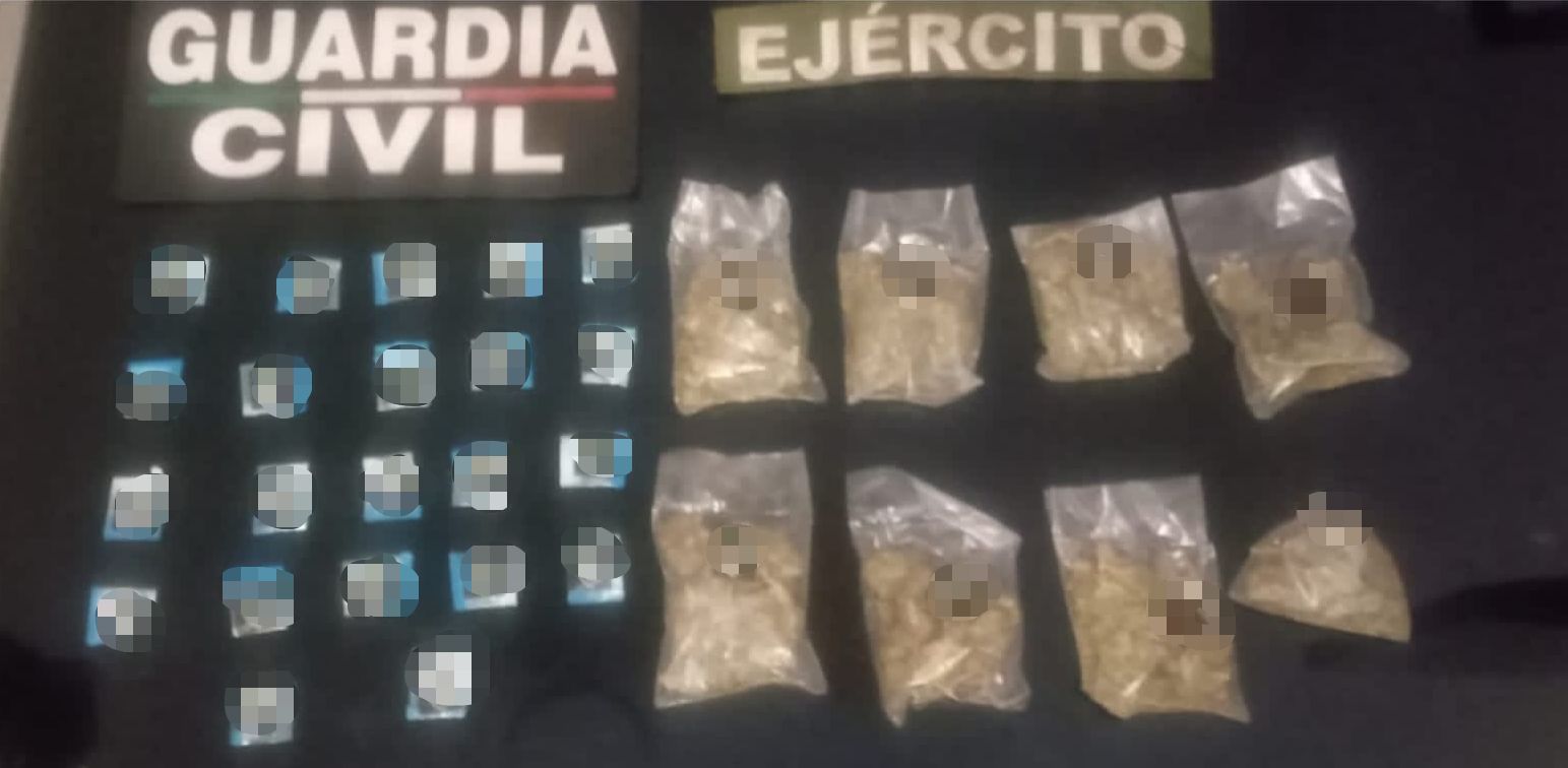 A través de la BOI Zamora, SSP detiene a uno con varios envoltorios de droga.