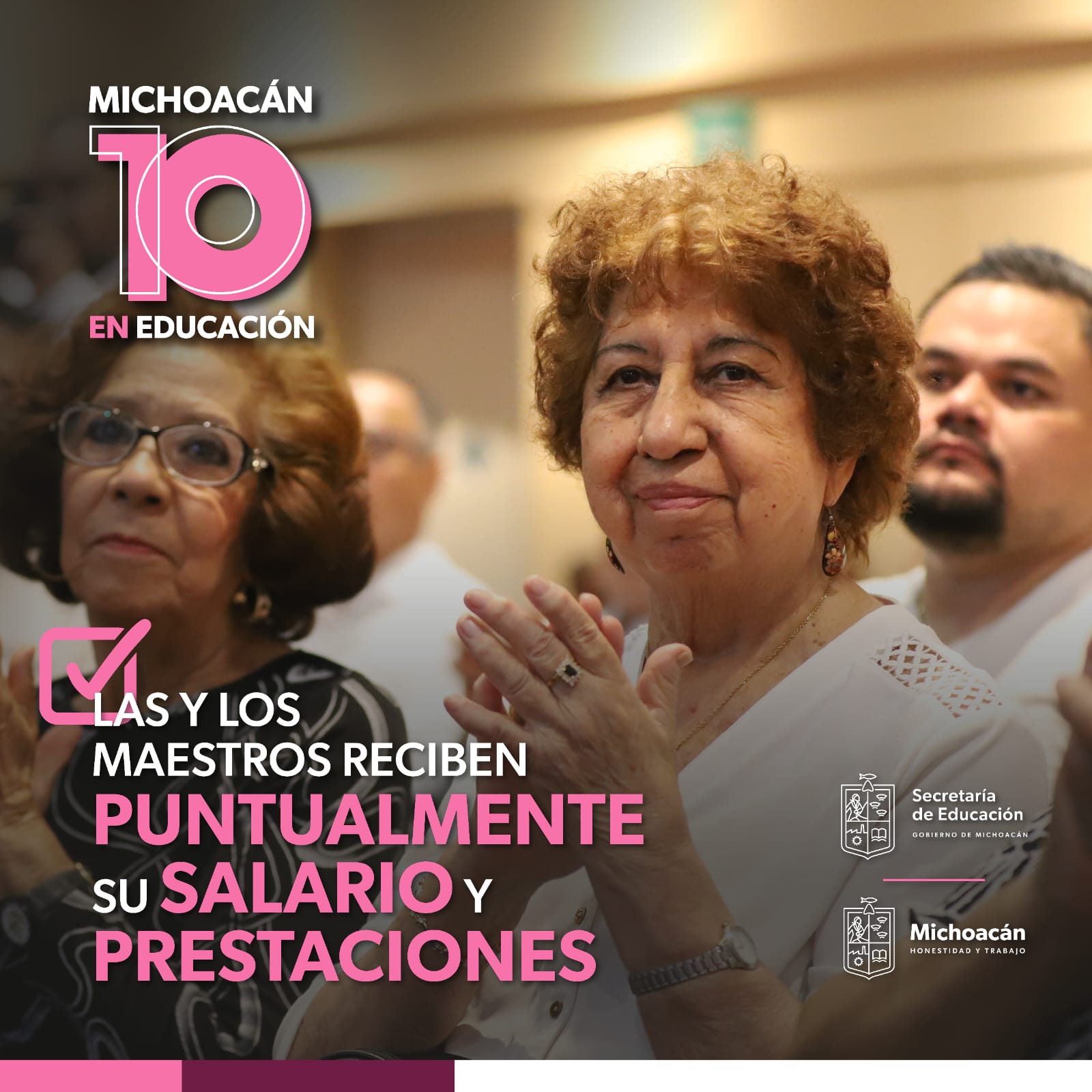 Con reordenamiento, pagos puntuales a docentes de Michoacán.
