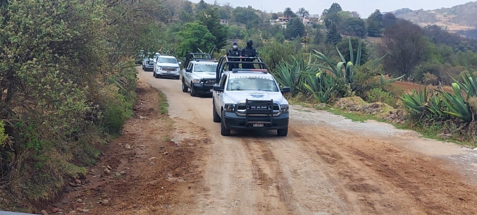 En Contepec y Epitacio Huerta SSP refuerza dispositivos de seguridad.