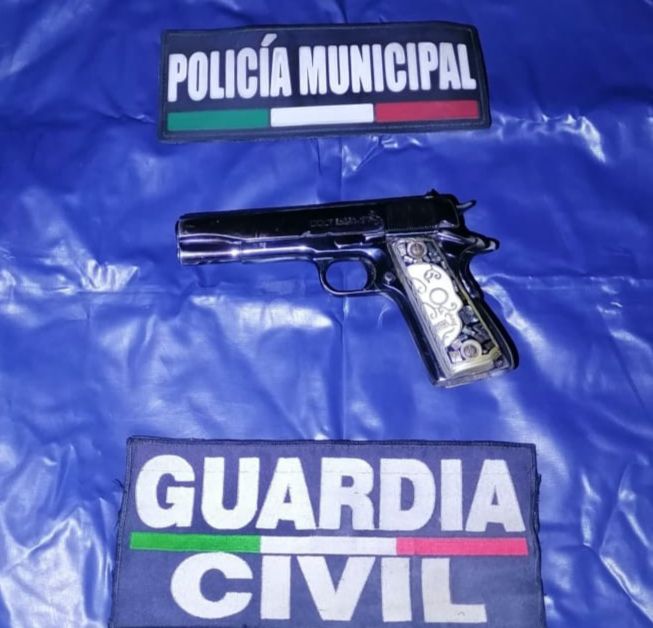 En Apatzingán, SSP detiene a uno en posesión de arma de fuego