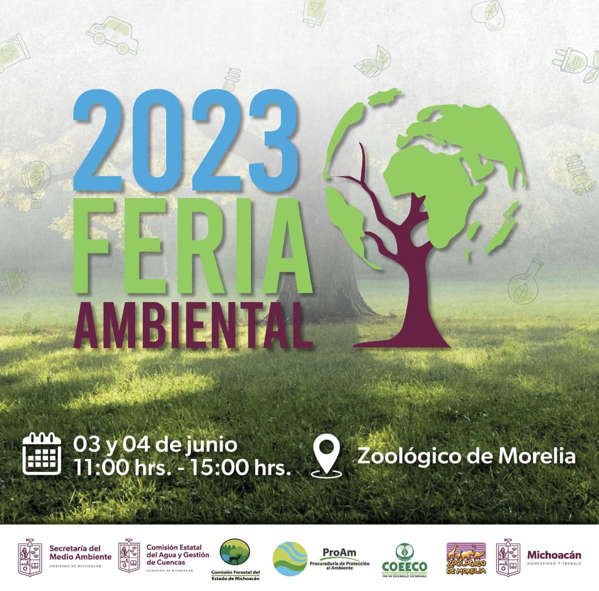 Gobierno de Michoacán invita a la Feria Ambiental 2023.