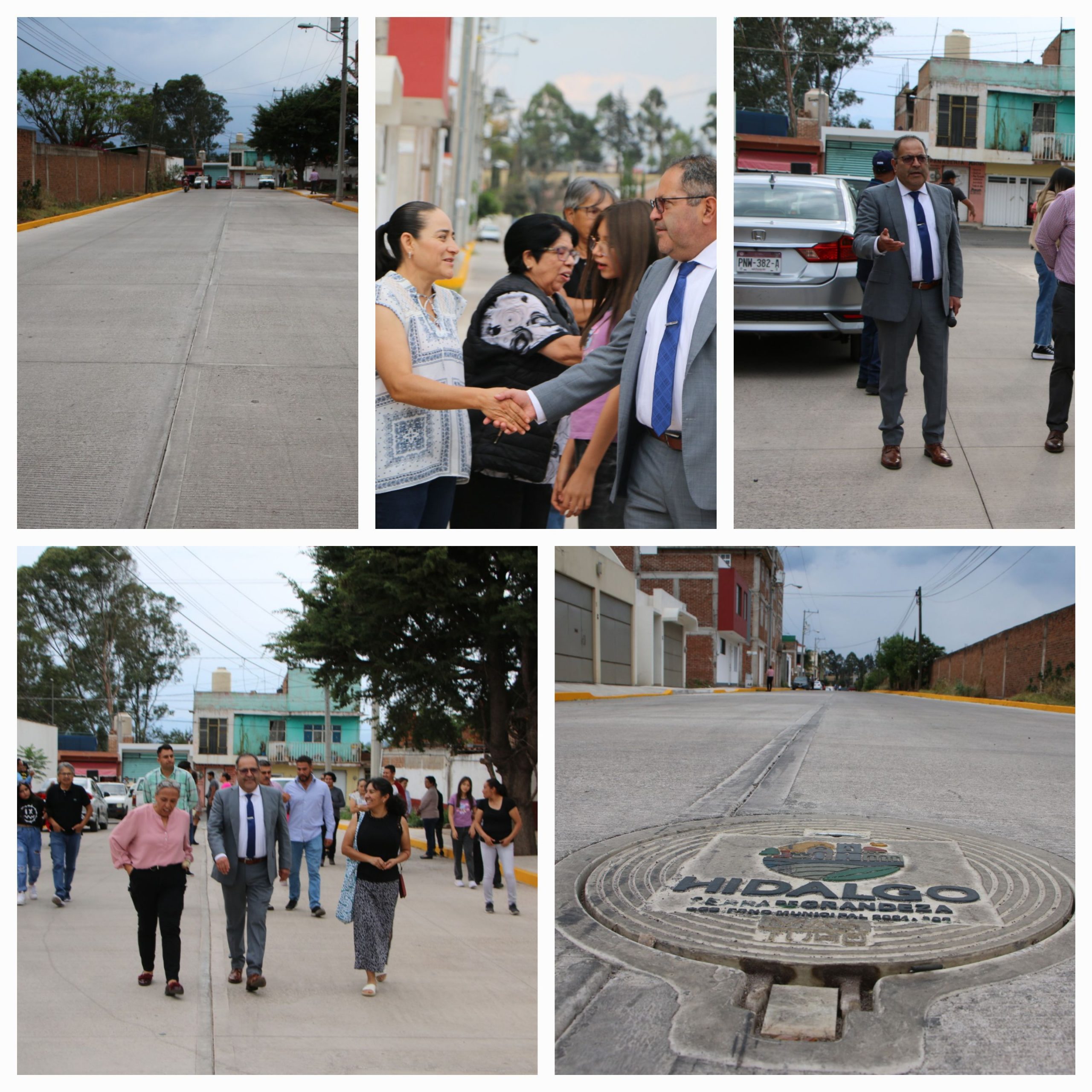 José luis Téllez Marín, inauguró los trabajos de pavimentación hidráulica de la Av. Los Ángeles del Fraccionamiento Los ángeles.