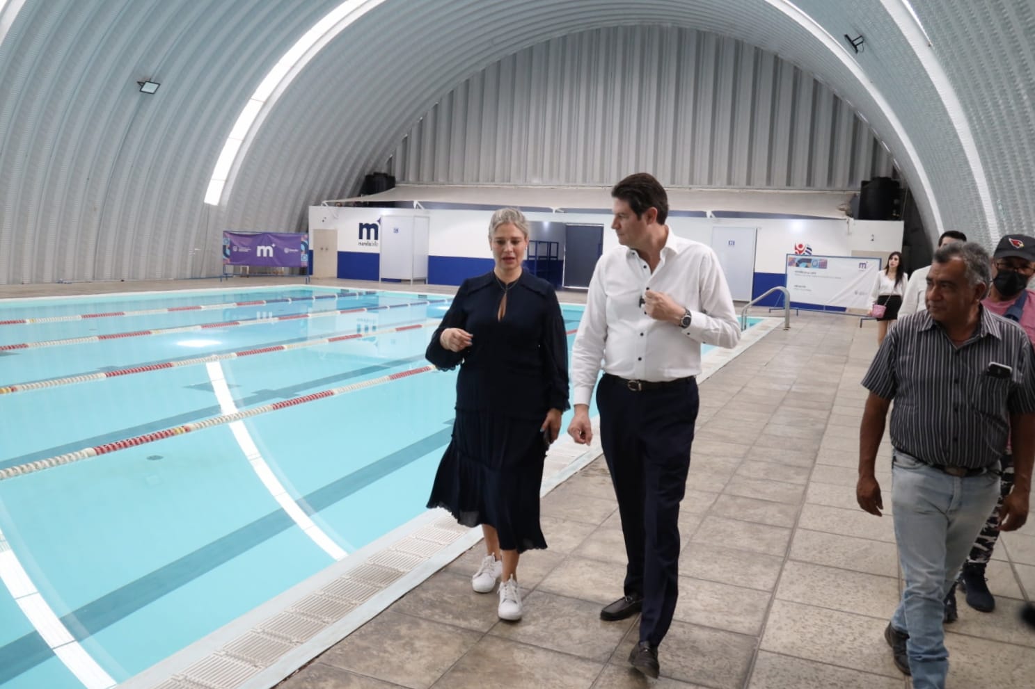 Anuncia Alfonso Martínez reapertura de alberca semi olímpica Villa Magna