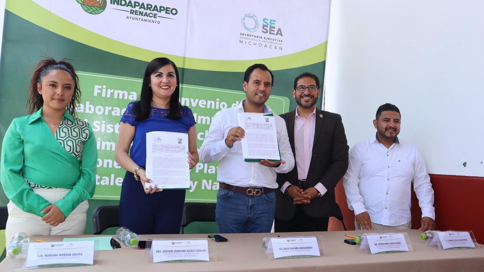 Secretaría Ejecutiva del SEA dona sistema de Declaración Patrimonial a Indaparapeo