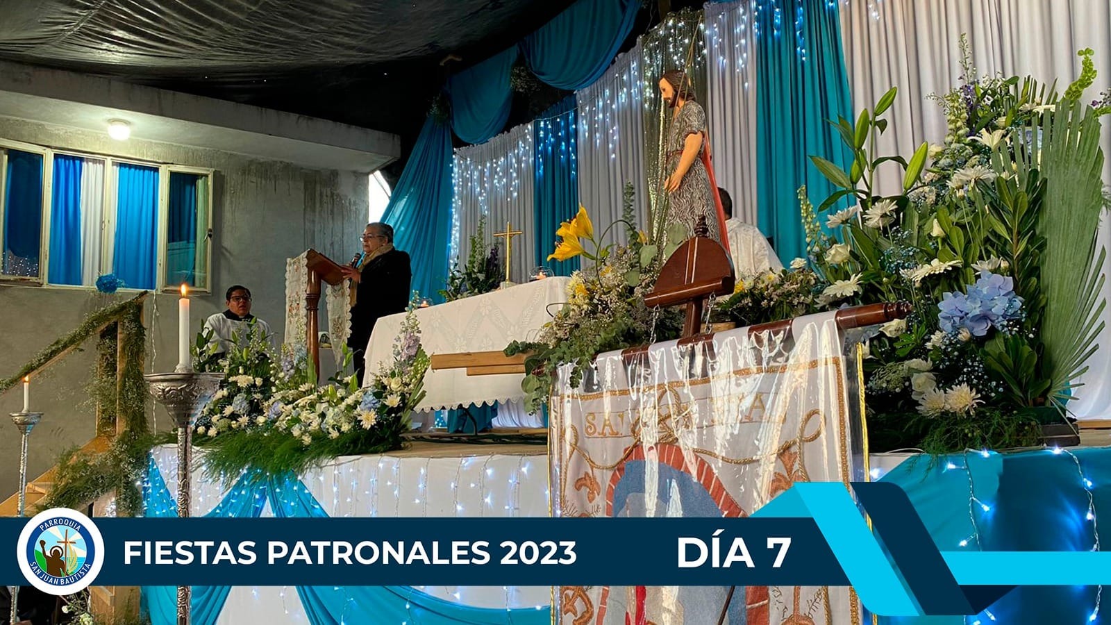 En la Parroquia de San Juan Bautista todo se encuentra listo para la fiesta patronal