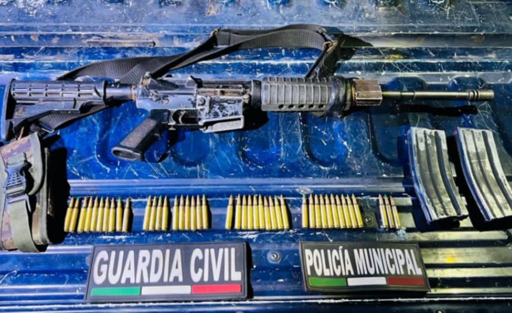 SSP asegura a un hombre en posesión de arma larga y municiones, en Jacona