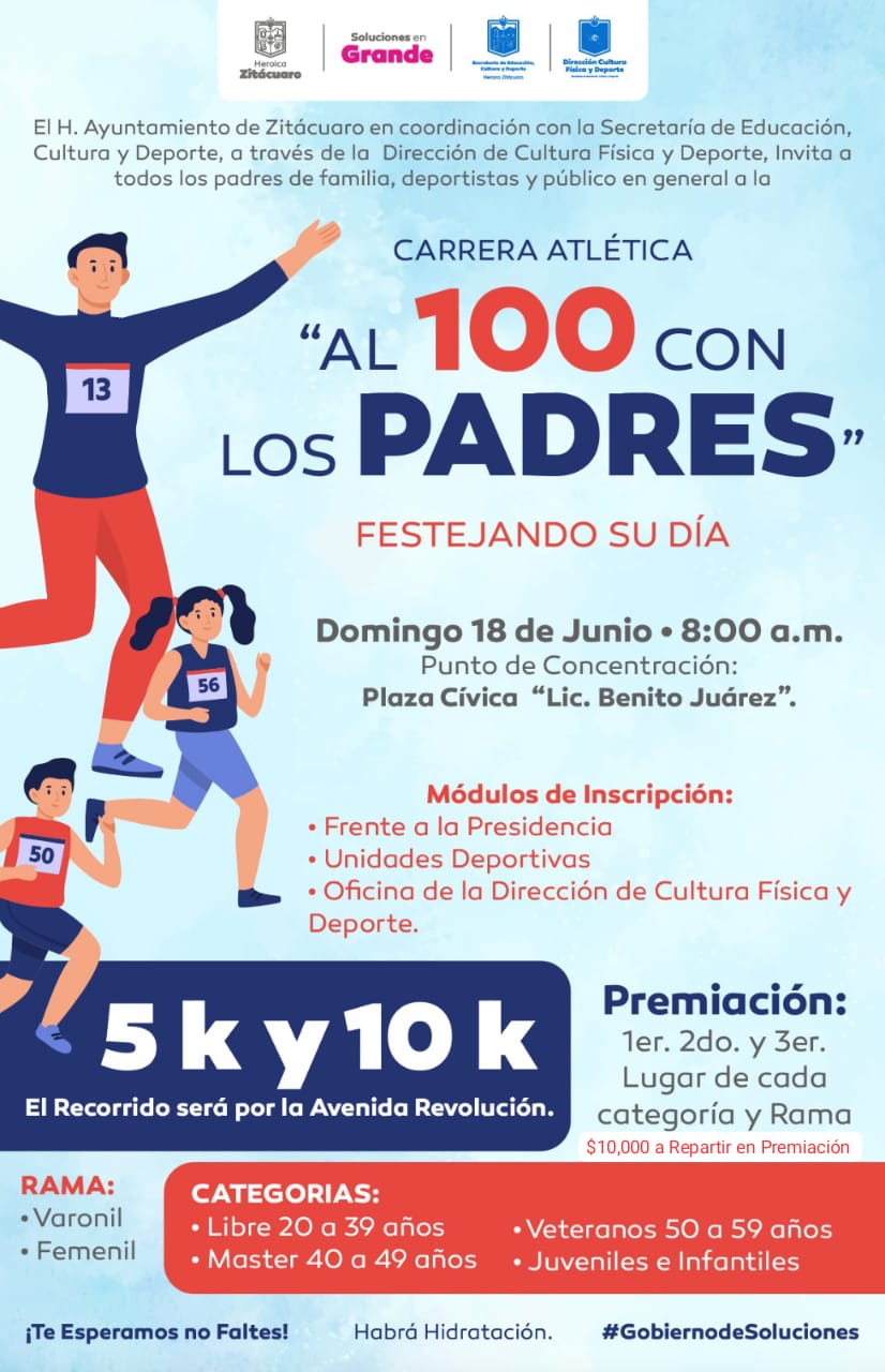 Corriendo para celebrar a Papá
