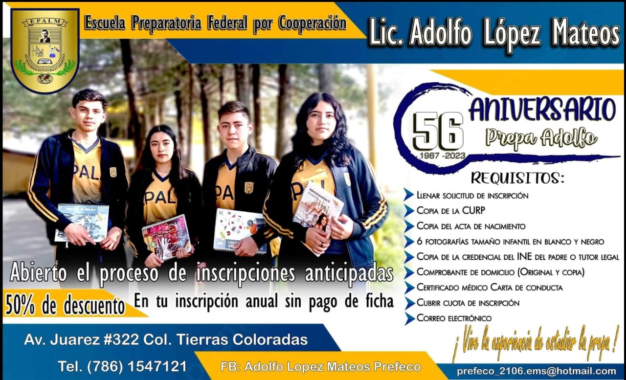 En la EPALM continúa periodo de inscripciones con el 50% de descuento
