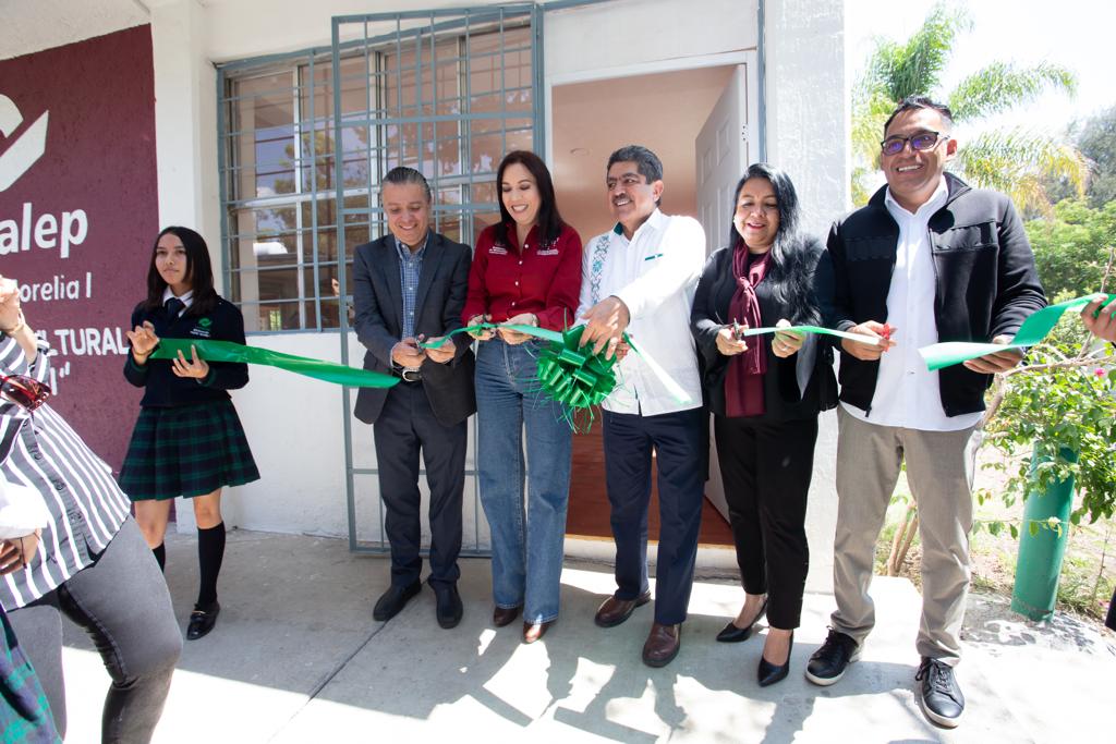 Entrega Gobierno de Michoacán obras y equipo al Conalep con inversión de 4.9 mdp.