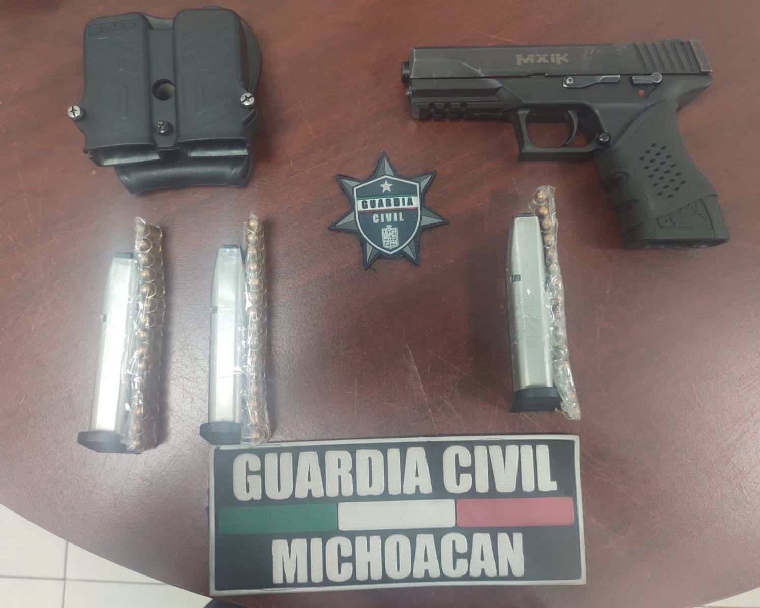 Detiene SSP a uno en posesión de arma de fuego, en Cuitzeo.