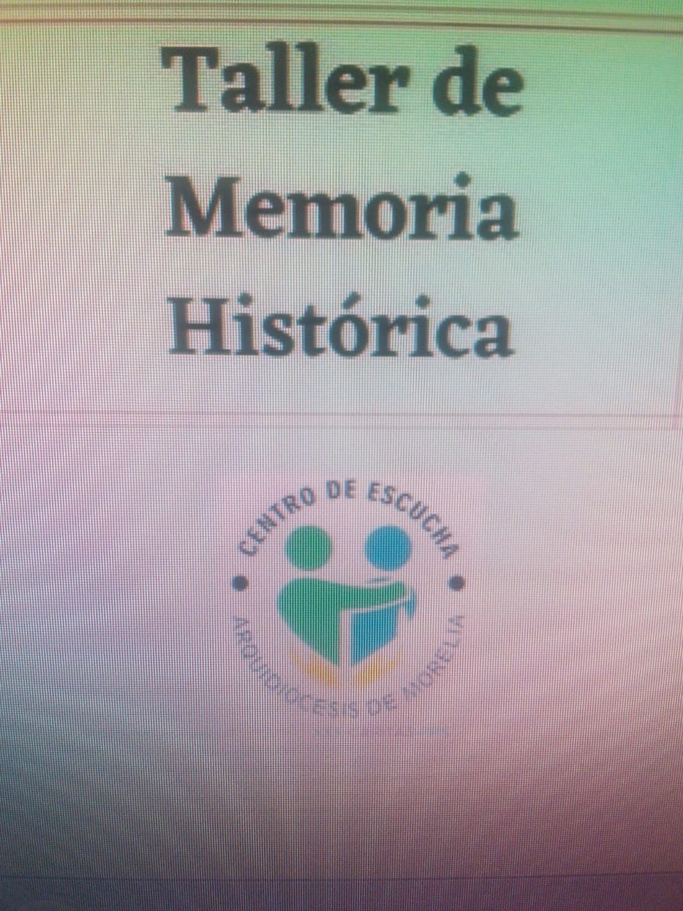 El Centro de escucha realizará taller «memoria histórica»